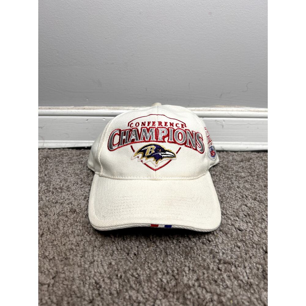 Vintage Y2k Baltimore Ravens NFL Conference Champions Hat